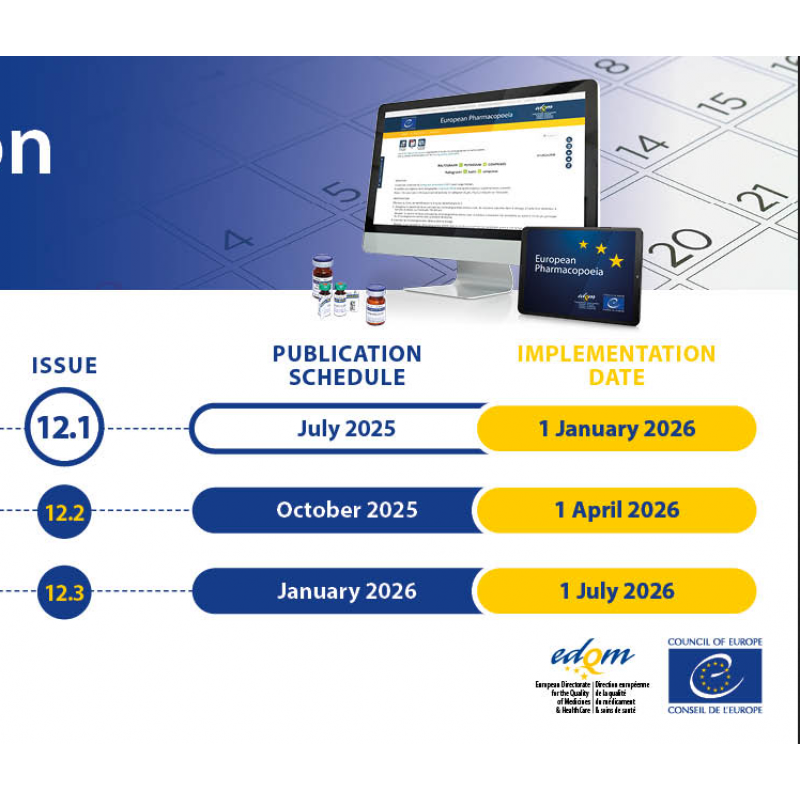 EUROPEAN PHARMACOPEIA 12th EDITION 2026 12.0, 12.1, 12.2 ONLINE ( COMING UP)
