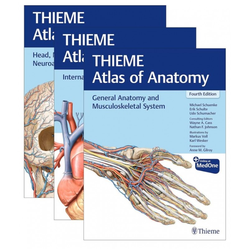  THIEME Atlas of Anatomy, Three Volume Set, Fourth Edition