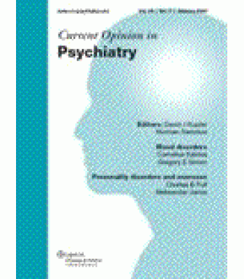 Current Opinion in Psychiatry