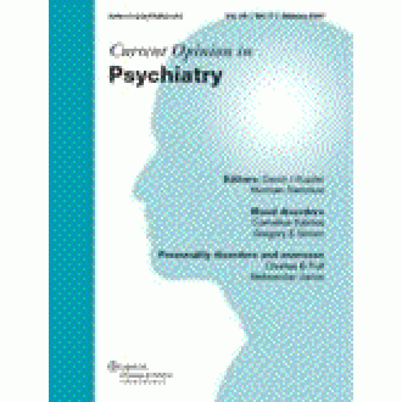 Current Opinion in Psychiatry