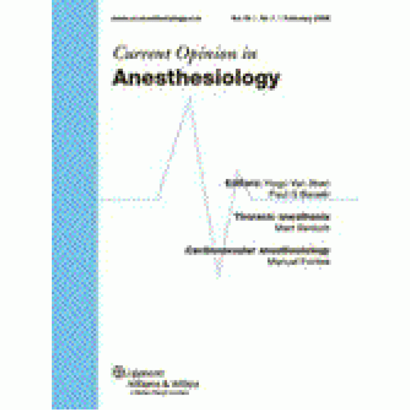 Current Opinion in Anesthesiology