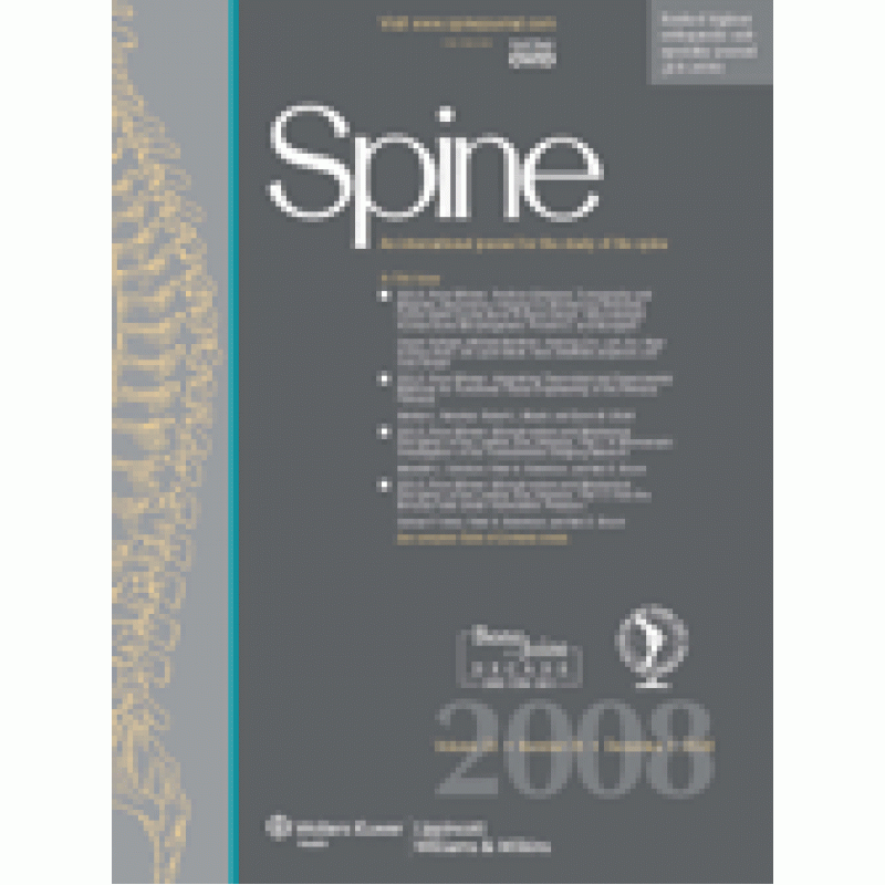 SPINE -  An International Journal for the Study of the Spine