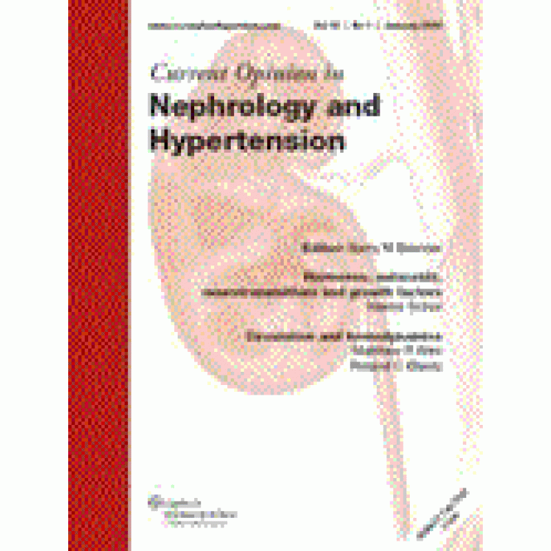 Current Opinion in Nephrology and Hypertension