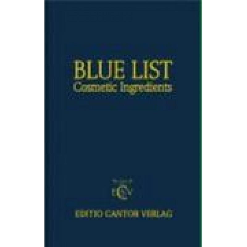 BLUE LIST, COSMETIC INGREDIENTS,with CD-ROM