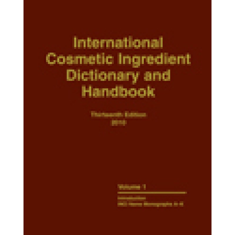 International Cosmetic Ingredient Dictionary  and Handbook, 13th Edition