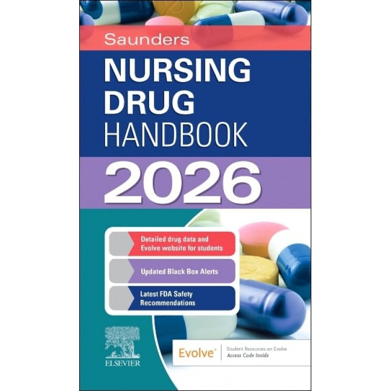  Saunders Nursing Drug Handbook 2026, 1st Edition